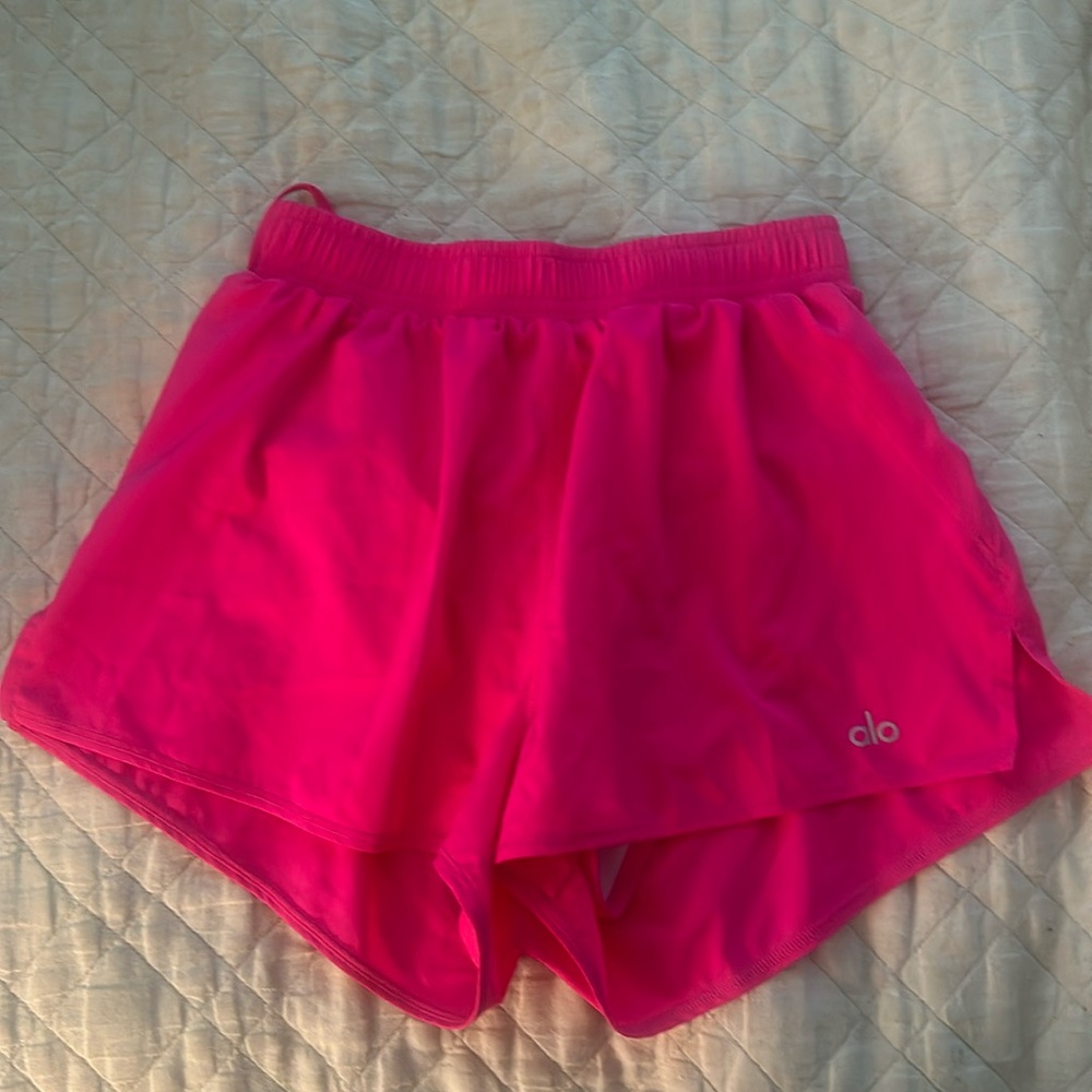 Xs ALO shorts from Nov 2021 hot pink with liner